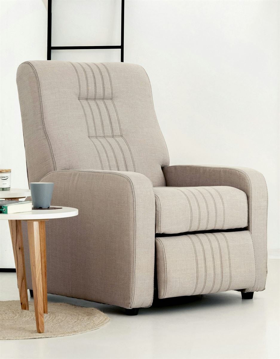 Calm beige lounge setting for interior design consultation